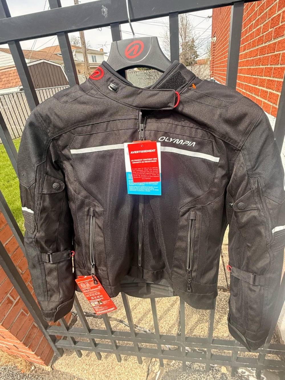 Olympia Women’s AIRGLIDE 6 - BLACK Motorcycle Jacket NWT